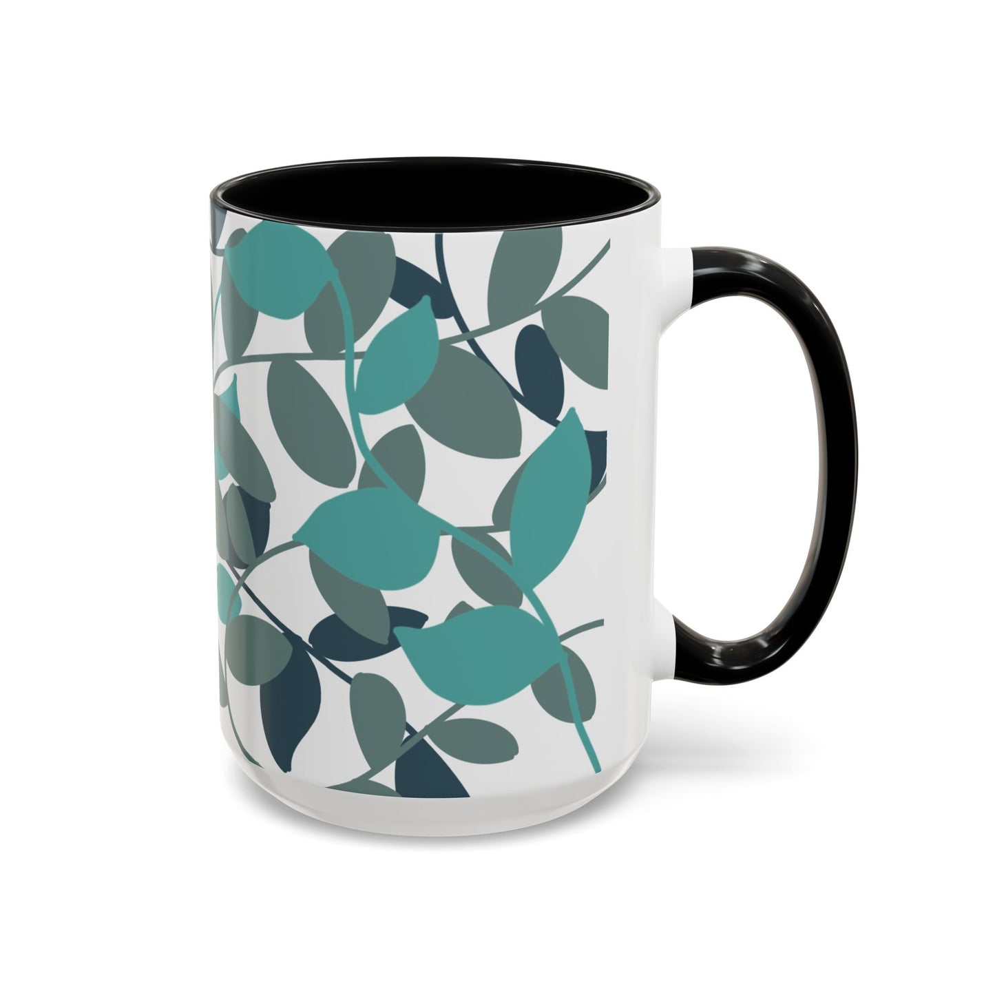 No Thank You Green Leaf Illustration Mug