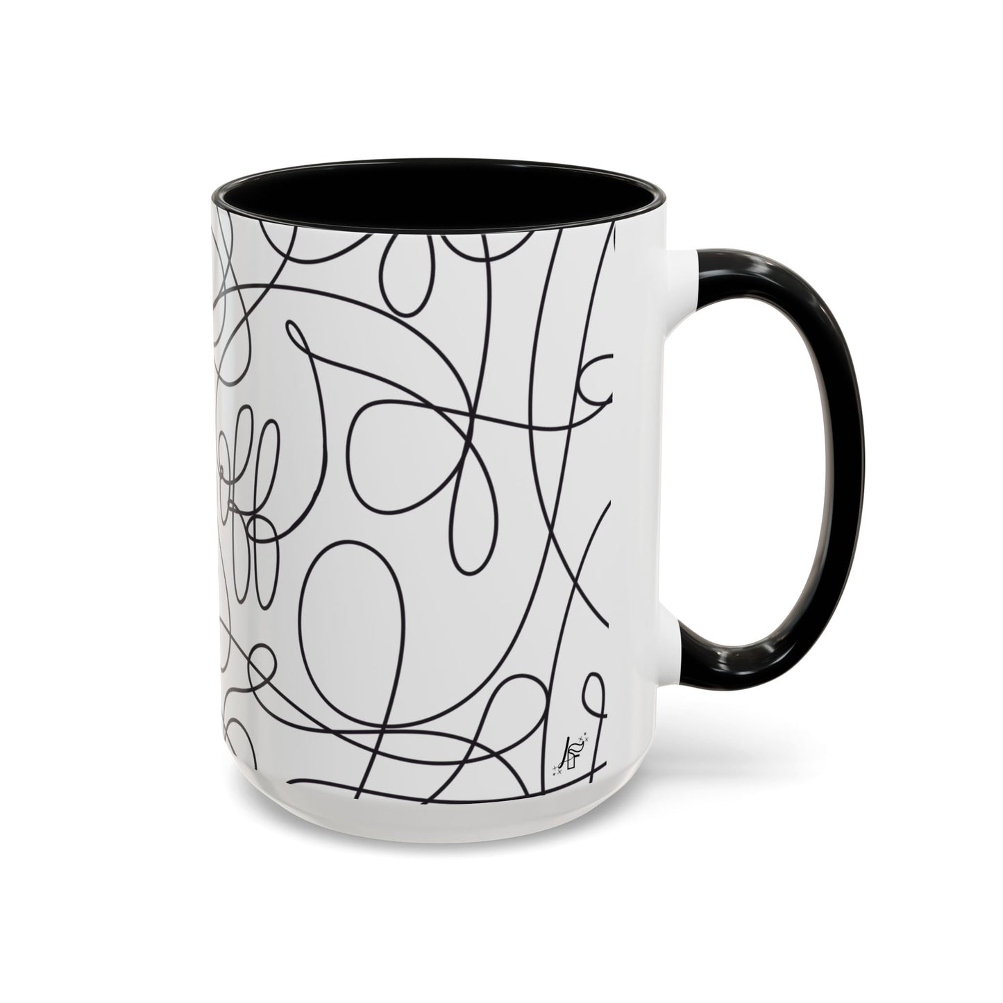 Fuck Off Cursive Line Art Mug