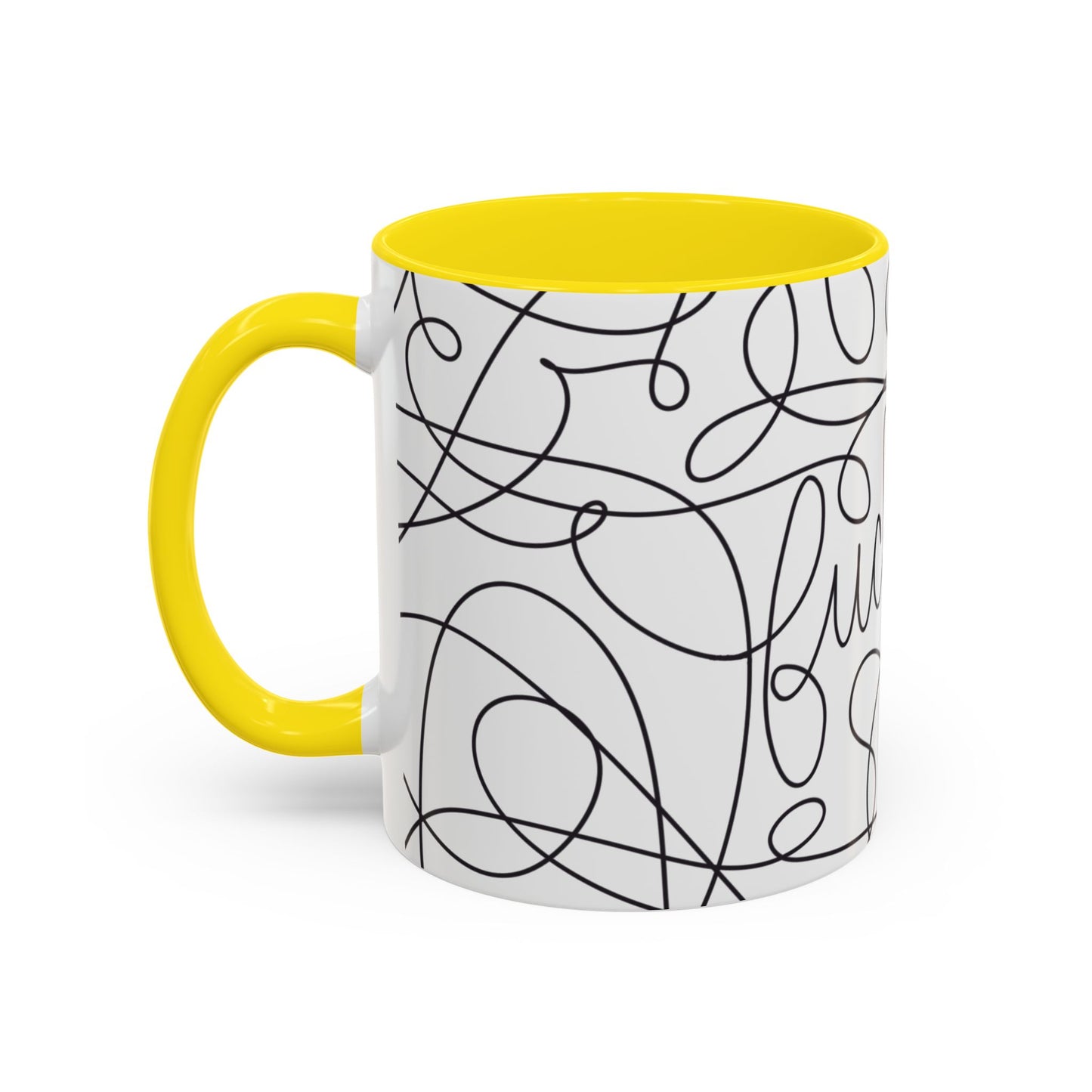 Fuck Off Cursive Line Art Mug