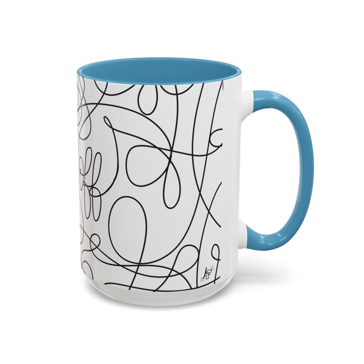 Fuck Off Cursive Line Art Mug