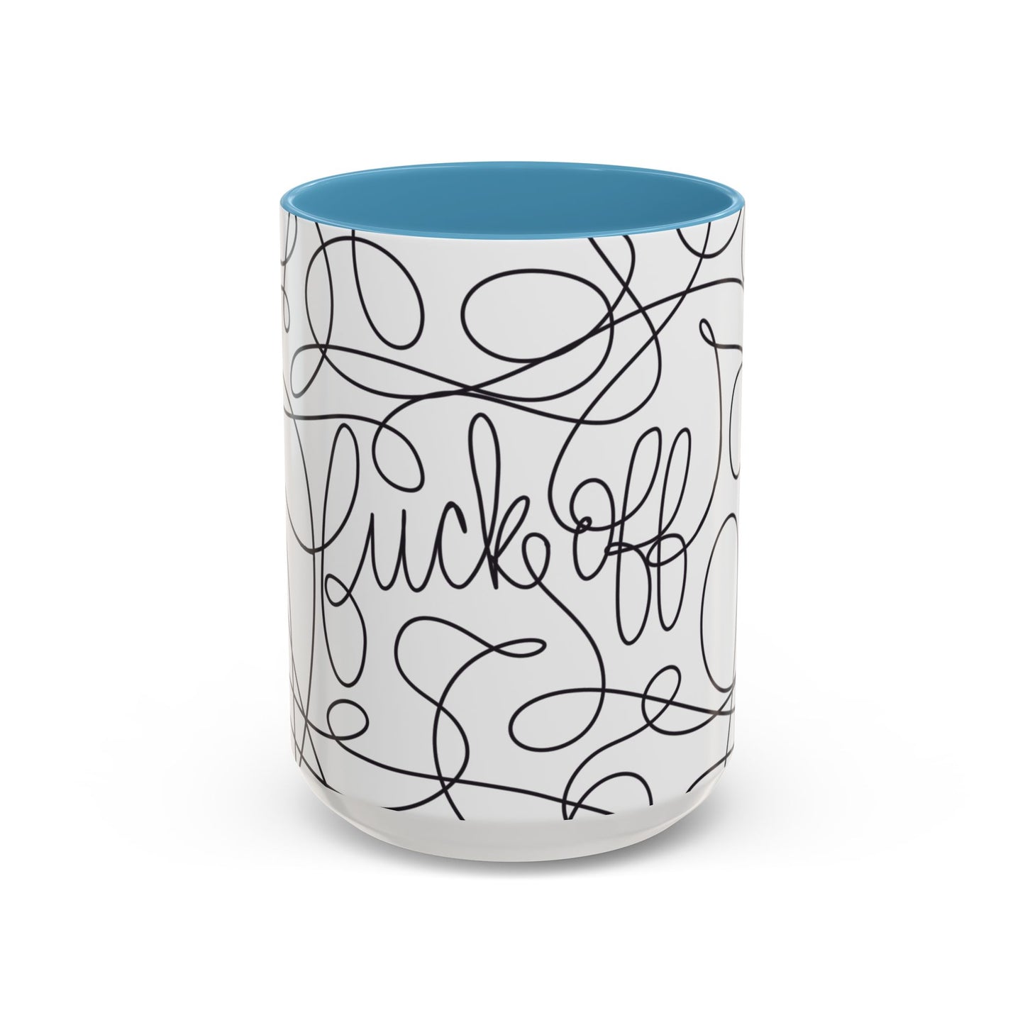 Fuck Off Cursive Line Art Mug