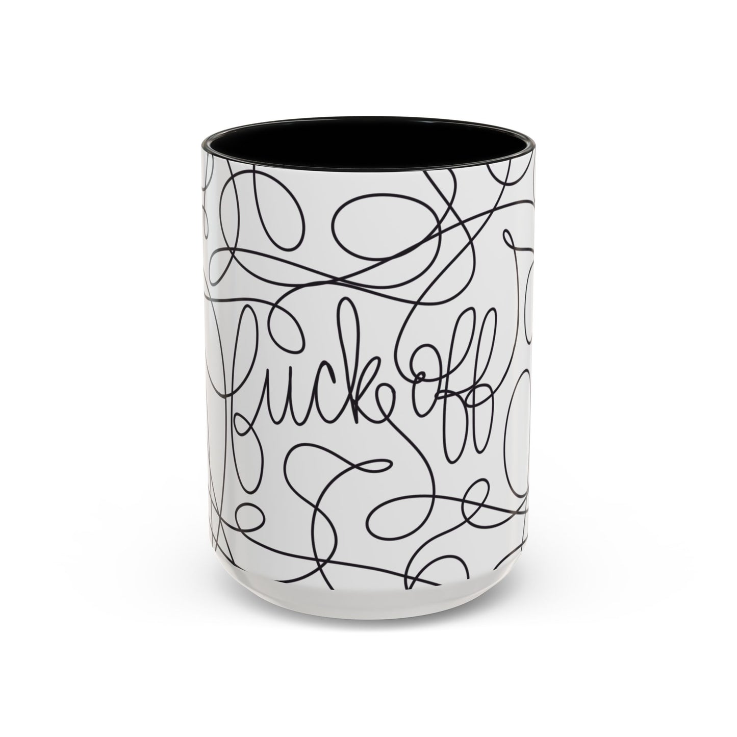 Fuck Off Cursive Line Art Mug