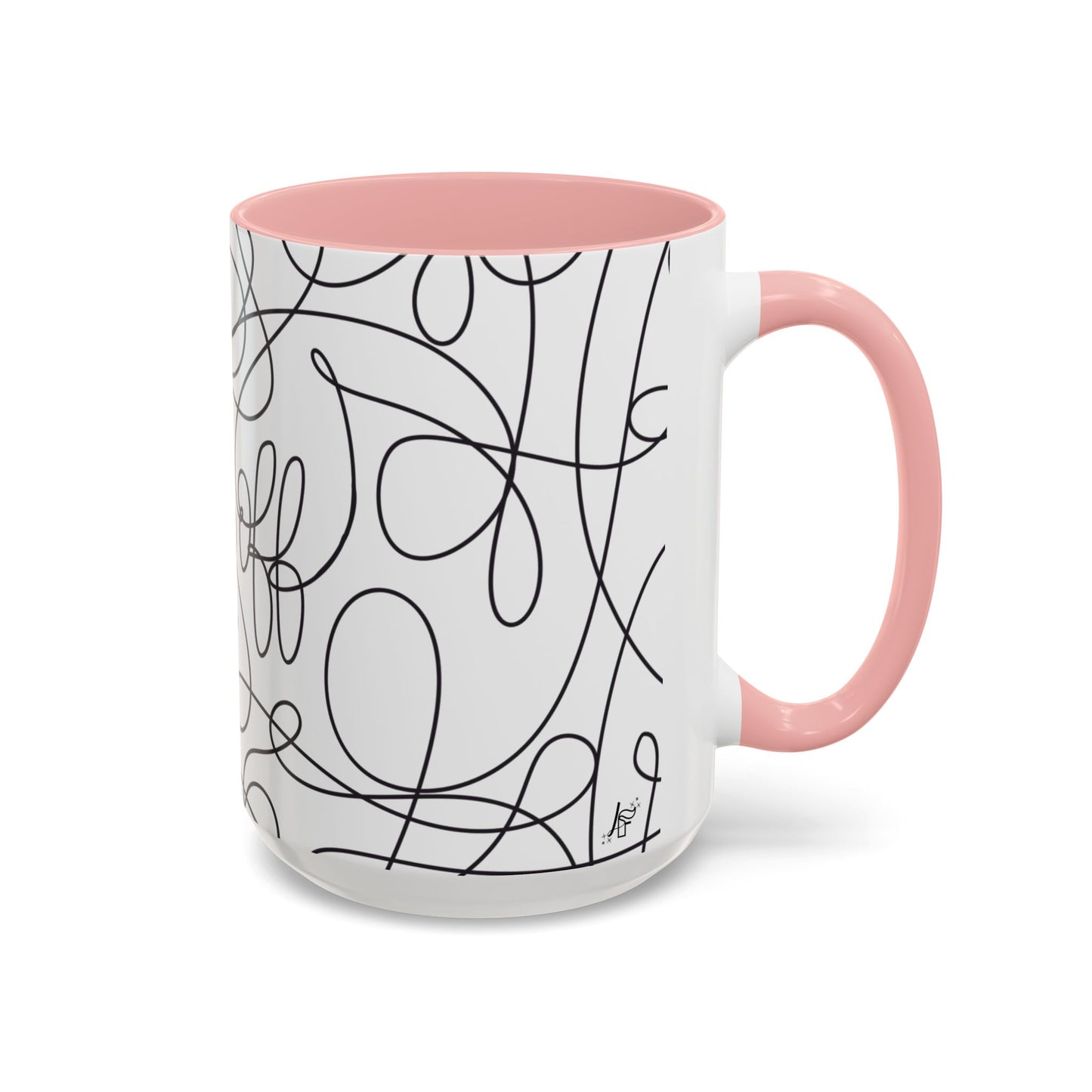 Fuck Off Cursive Line Art Mug