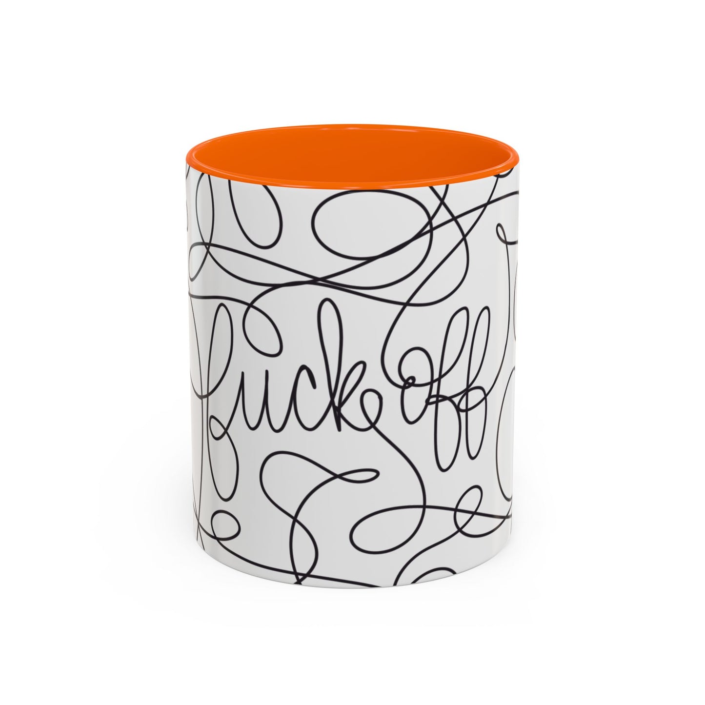 Fuck Off Cursive Line Art Mug
