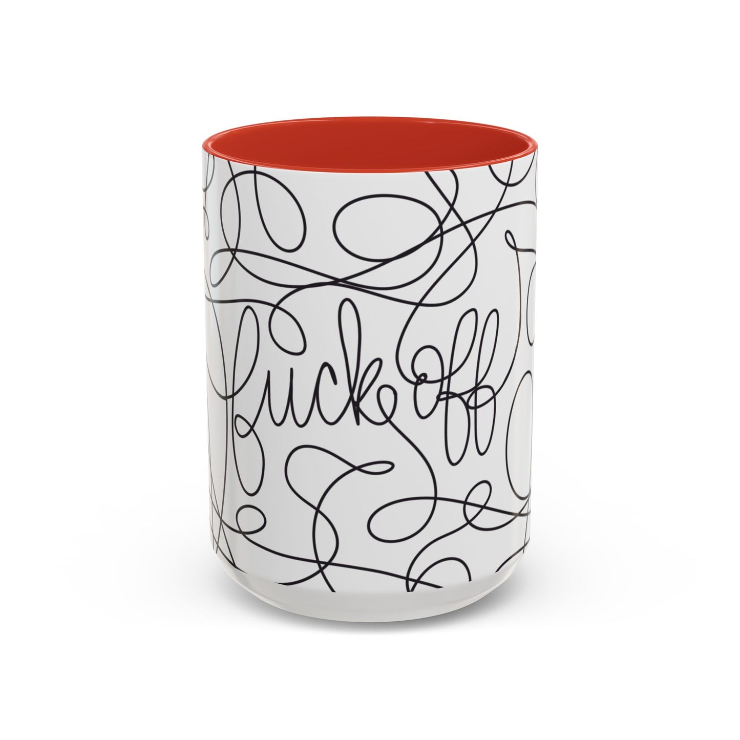 Fuck Off Cursive Line Art Mug