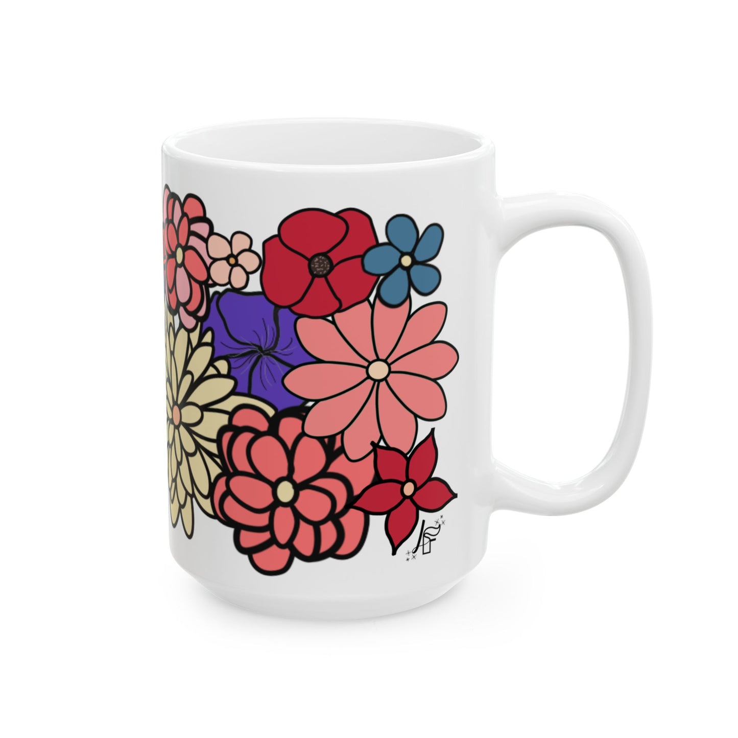 No Thank You Floral Mug