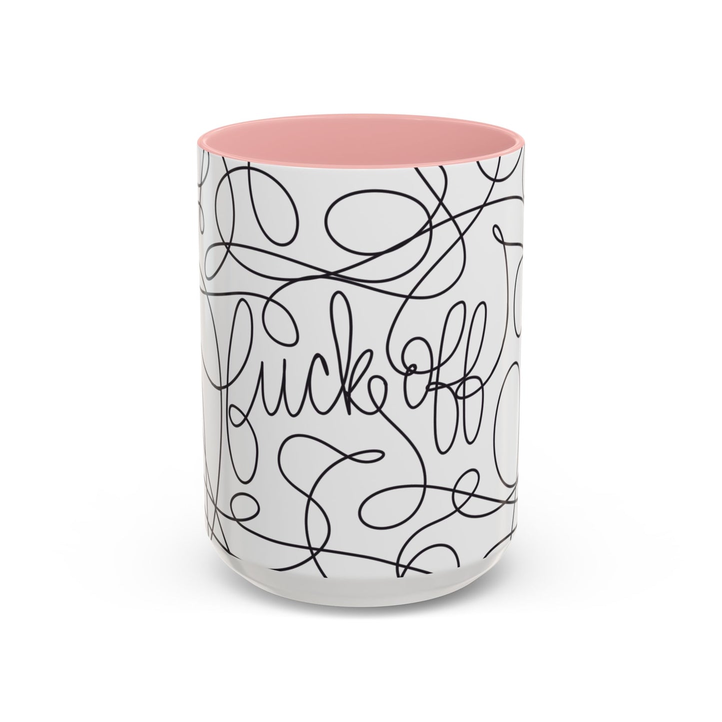 Fuck Off Cursive Line Art Mug