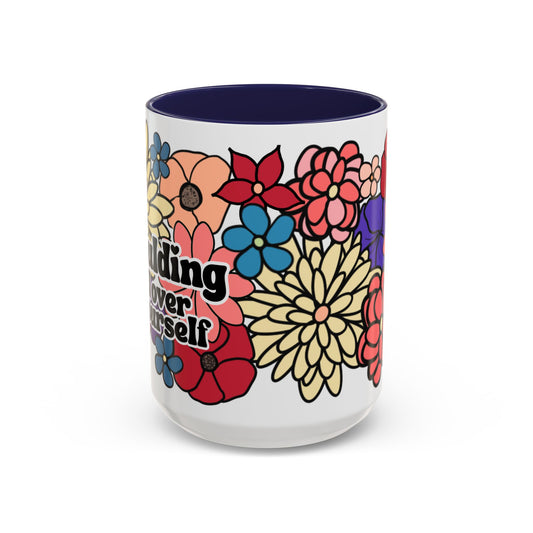 Stop Shoulding All Over Yourself Retro Floral Mug