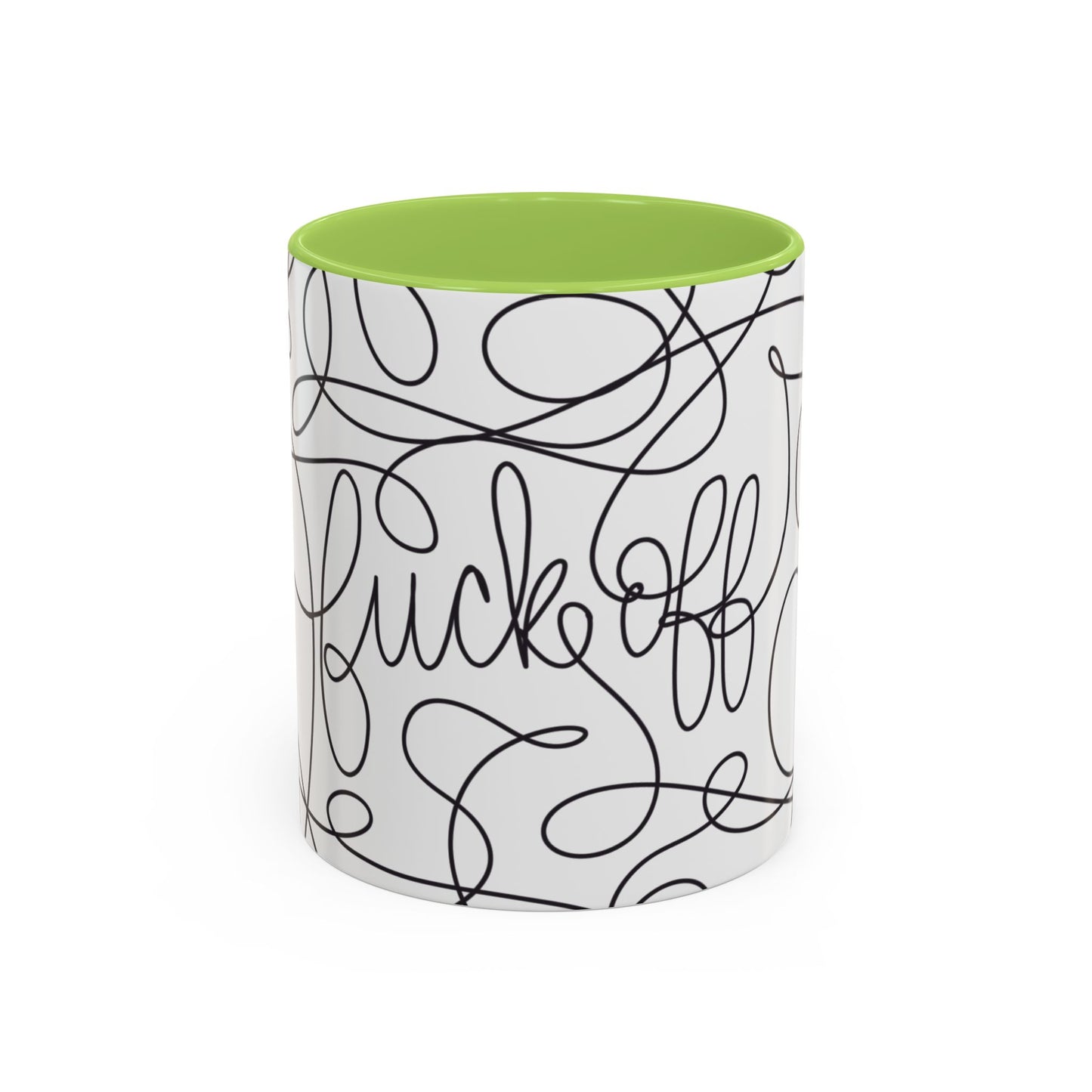 Fuck Off Cursive Line Art Mug